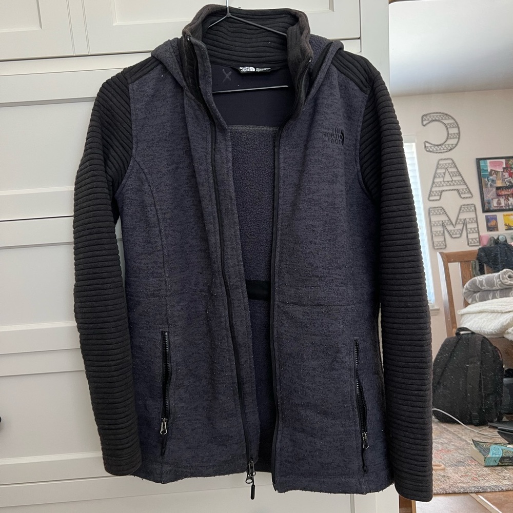 Grey North Face jacket